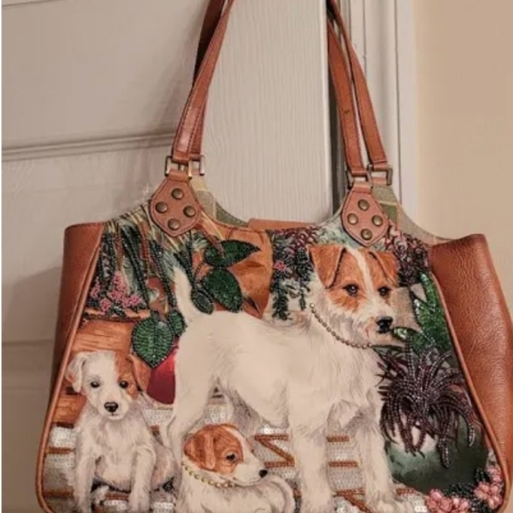 Isabella Fiore Jack Russell Terrier bag
